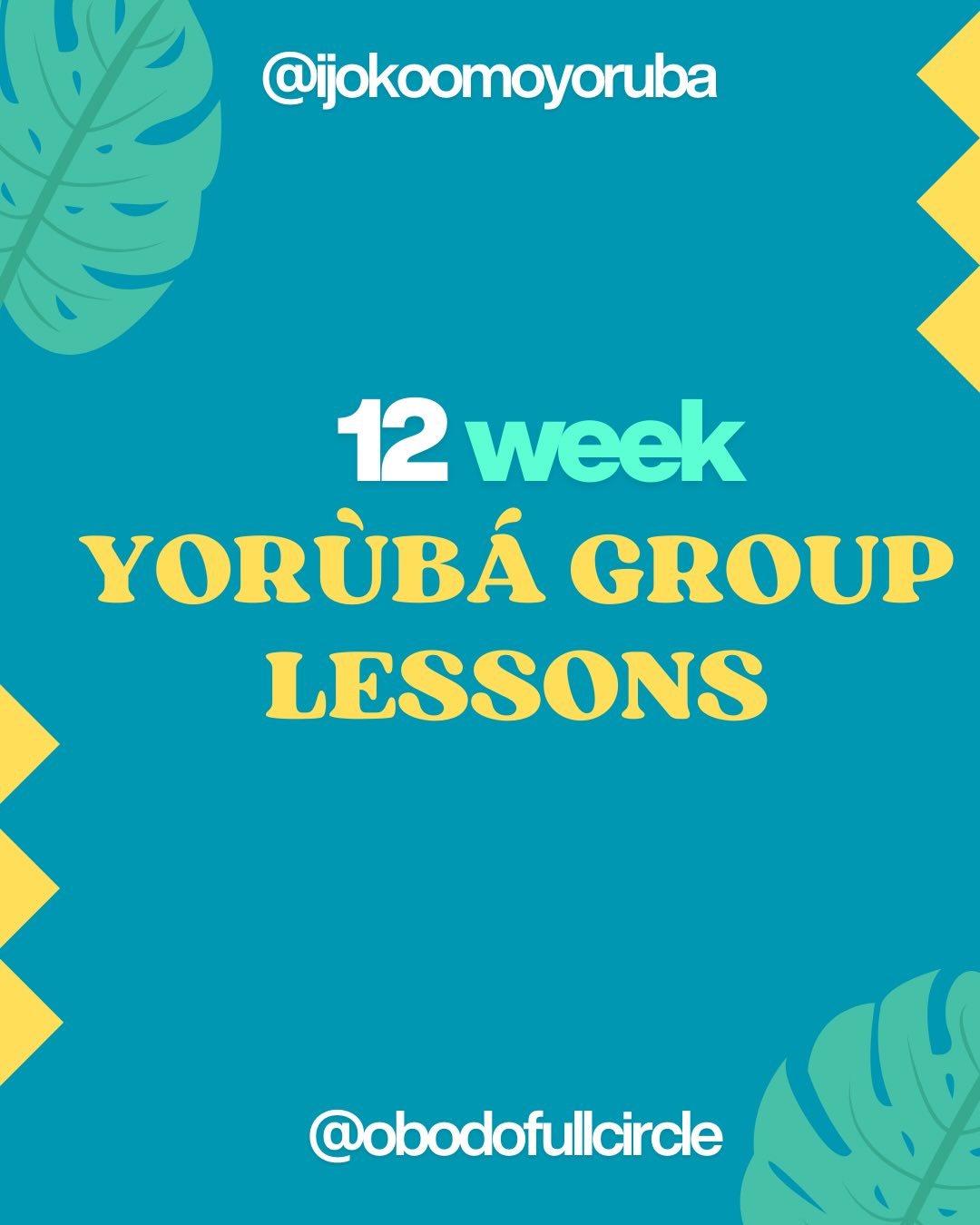 Welcome to Yoruba Class